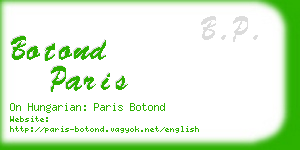 botond paris business card